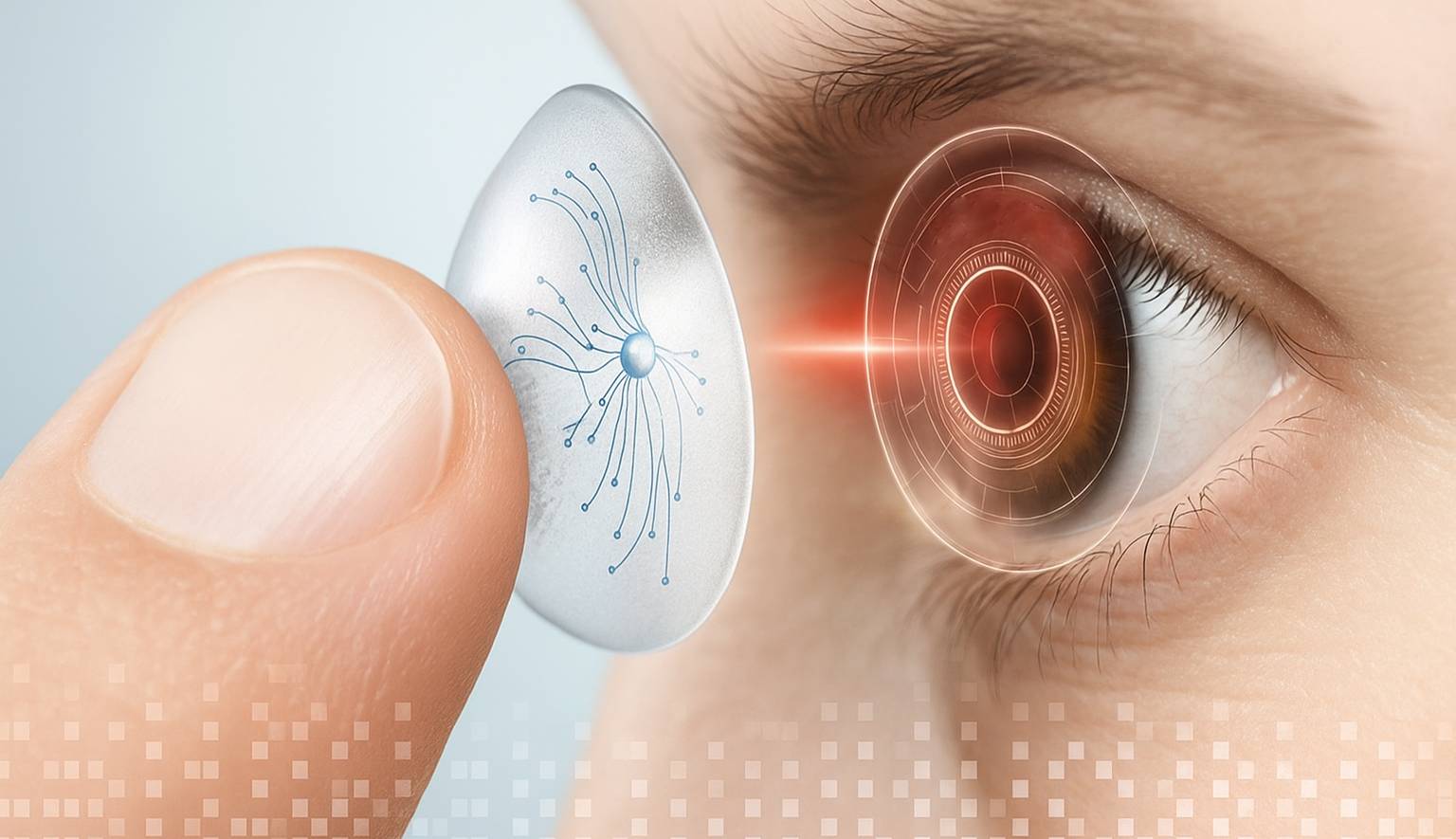 Ces lentilles infrarouges permettent de voir dans le noir, même avec les yeux fermés