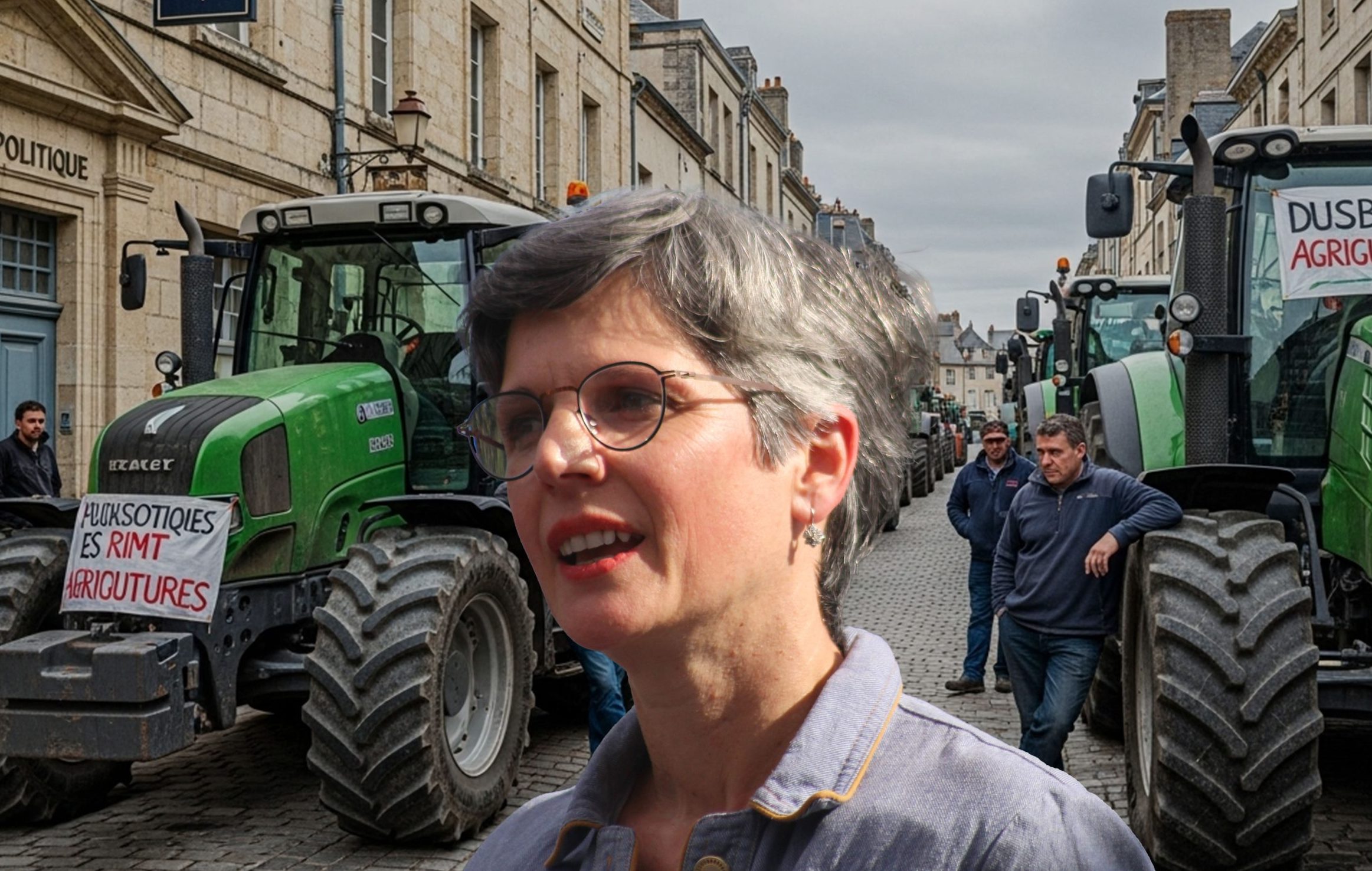 Colère paysanne à Blois : des tracteurs assiègent la permanence EELV après les propos de Sandrine Rousseau