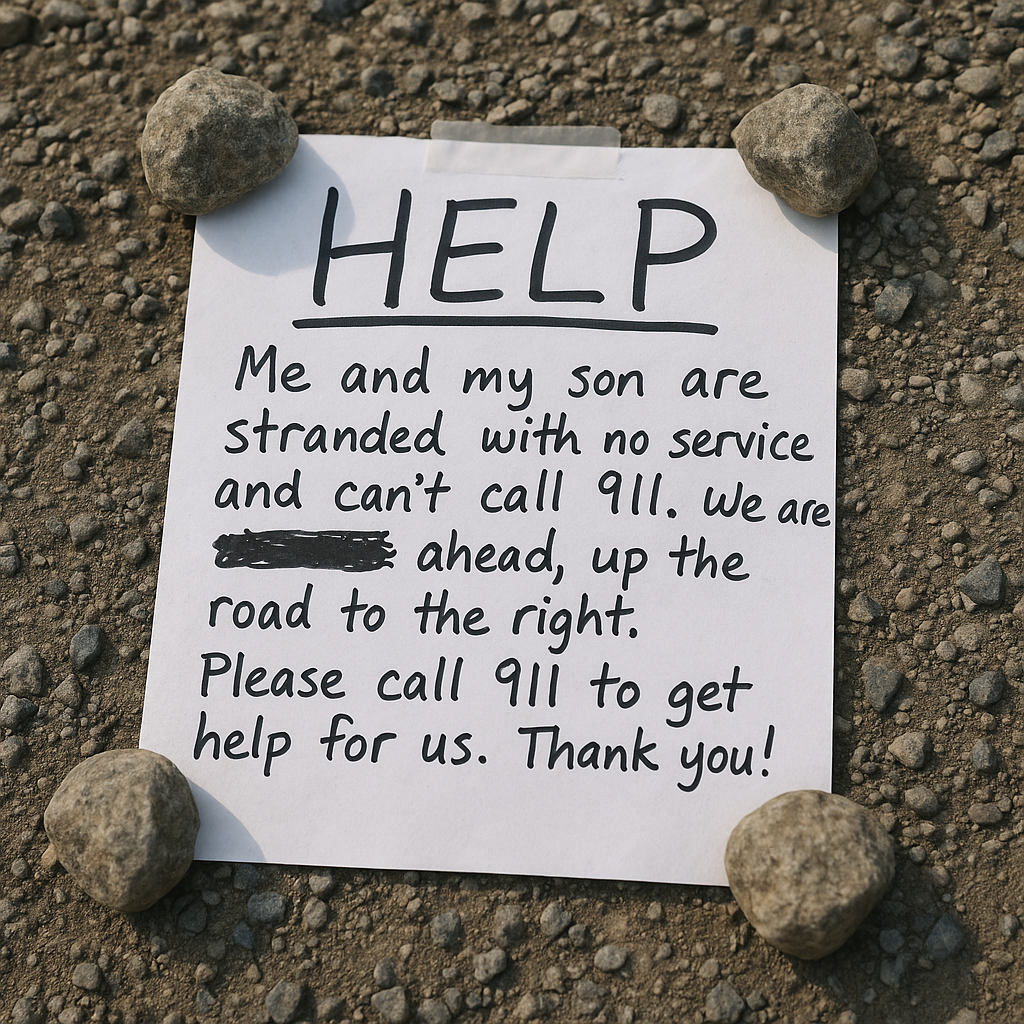 Une mère et son fils retrouvés dans une forêt californienne grâce aux notes laissées sur une route isolée