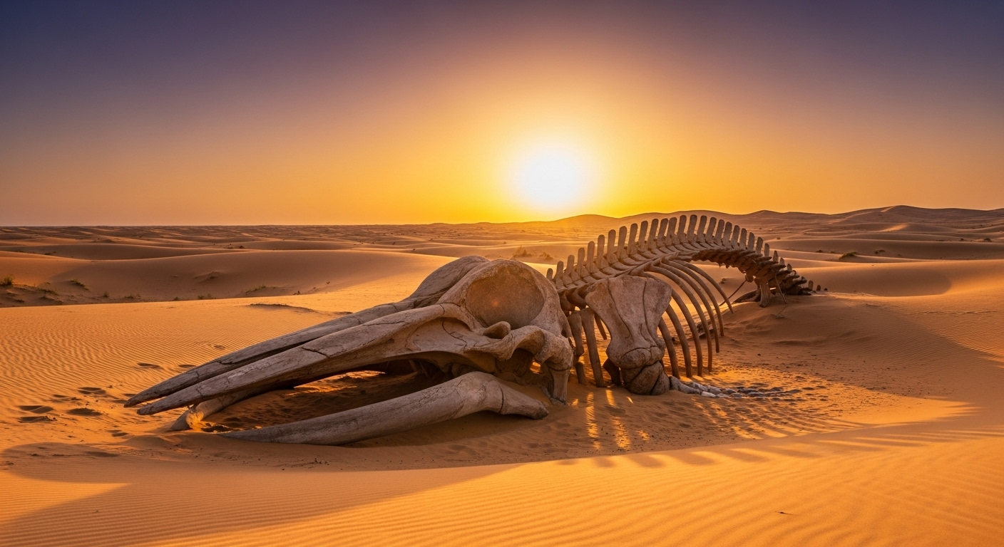 Le cimetière de baleines qui révèle un secret étonnant : elles avaient des pieds