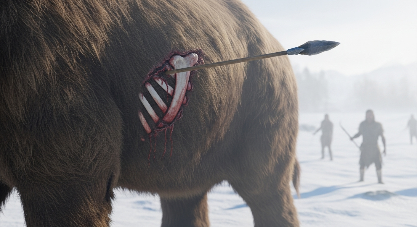 Une découverte incroyable : nos ancêtres chassaient le mammouth à la lance !