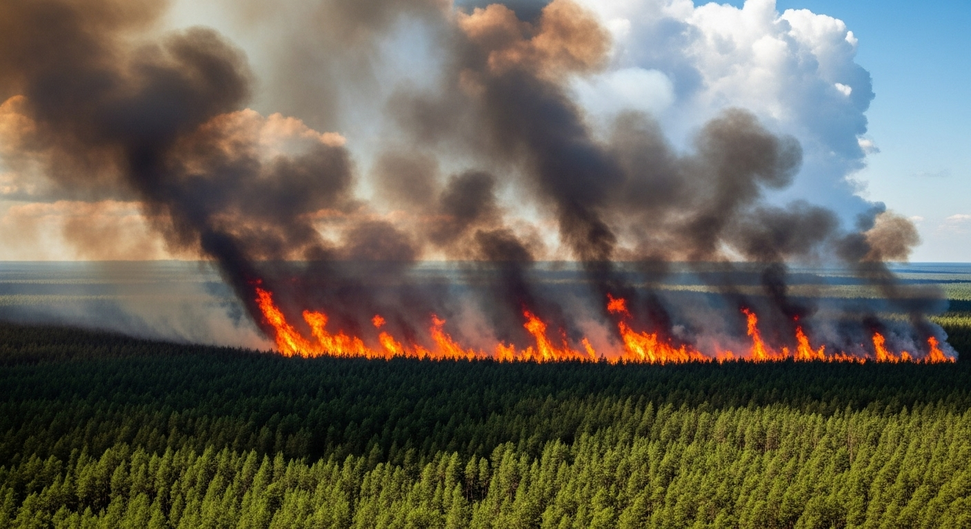 Canada en flammes : l&#039;équivalent de la croatie est déjà parti en fumée