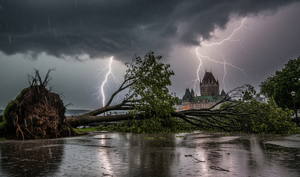 Alerte météo : le ciel gronde sur le Québec, une nuit mouvementée en perspective
