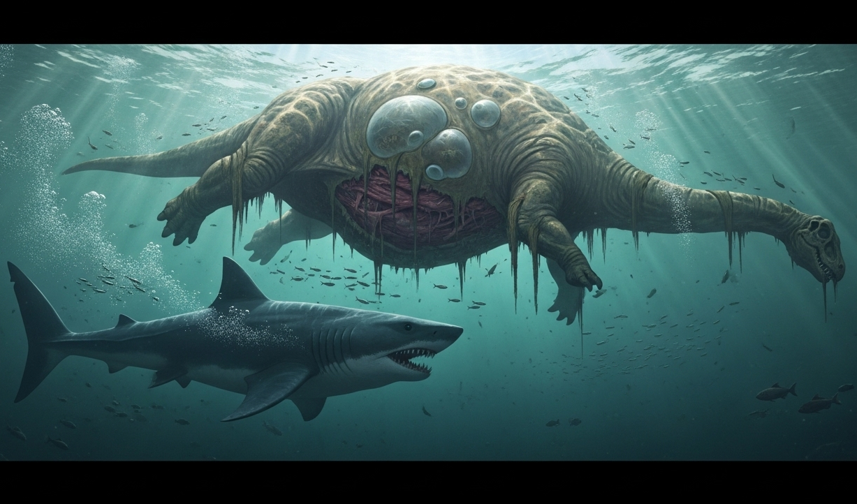 Il y a 86 millions d’années, les dinosaures étaient aussi la proie… des requins