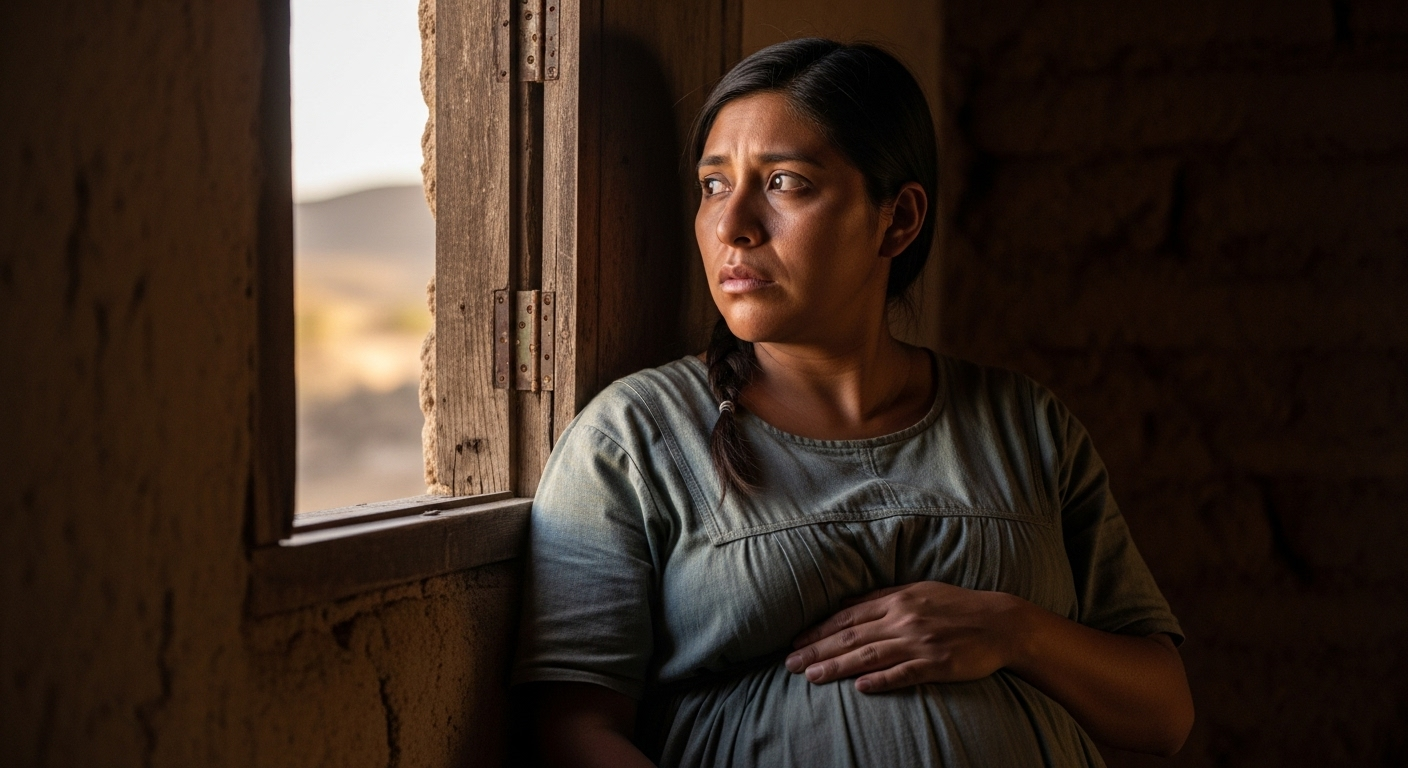 Seule face à la douleur dans un village isolé