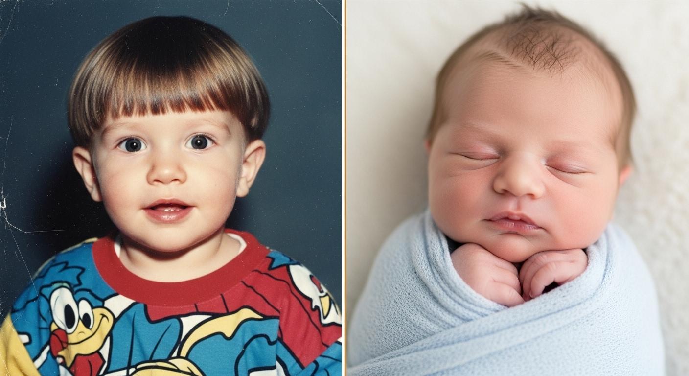 Le paradoxe du temps : un papa encore bambin