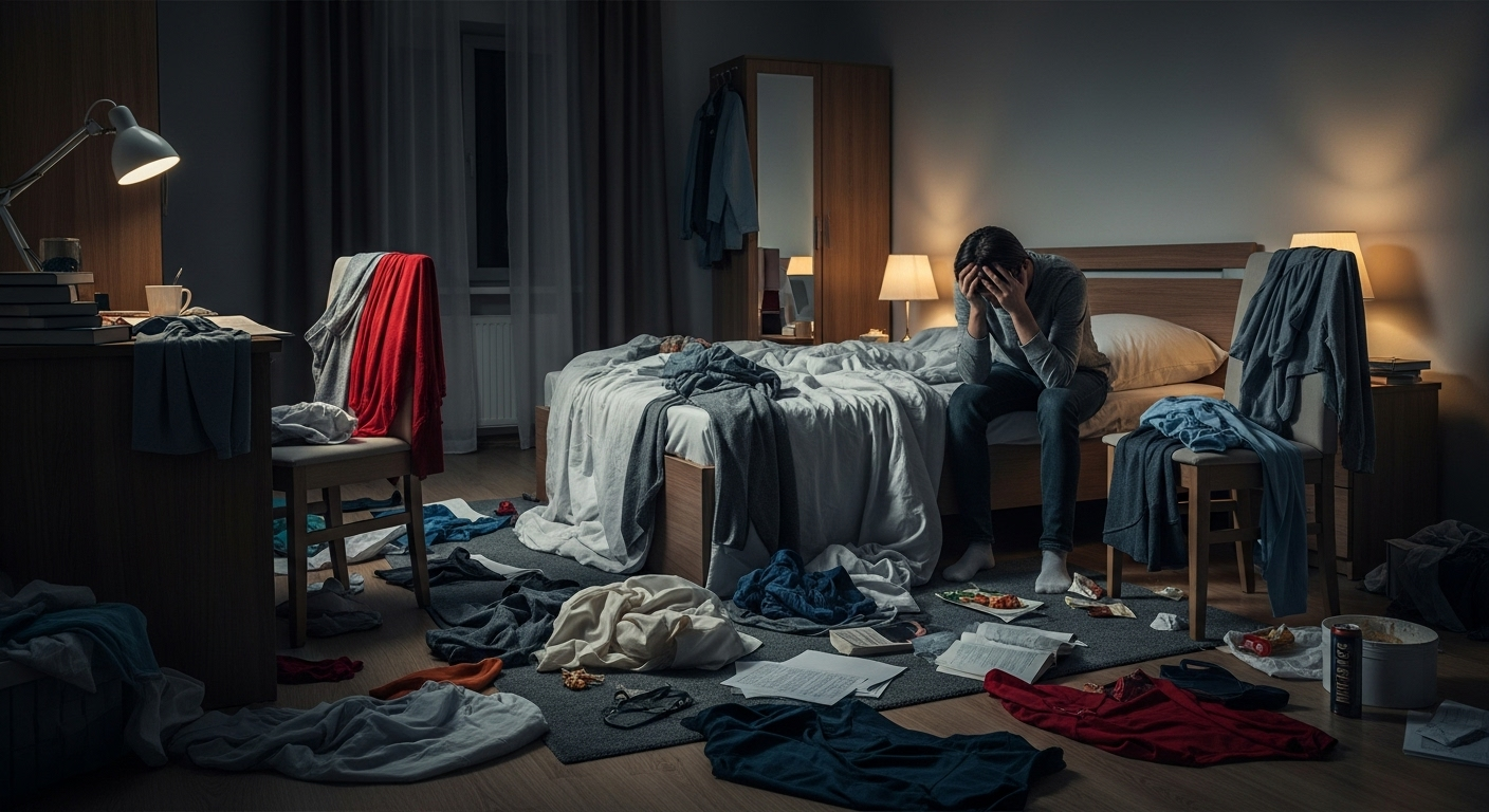 Quand le désordre dans la chambre crée du stress dans la tête