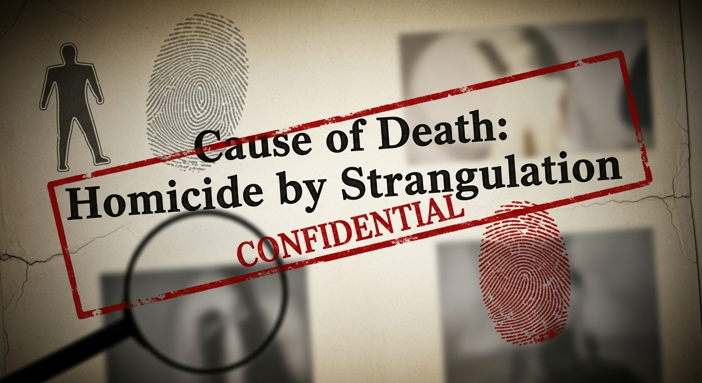 Une mort déclarée homicide par strangulation