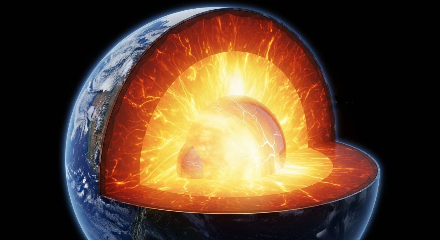 Le noyau de la Terre est déséquilibré : il croît plus vite d’un côté que de l’autre