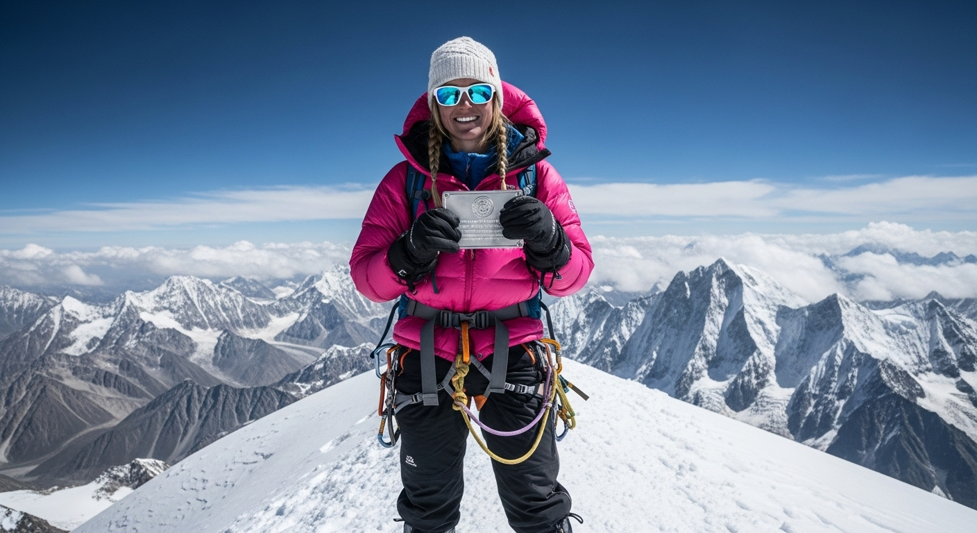 Coincée dans un enfer de glace