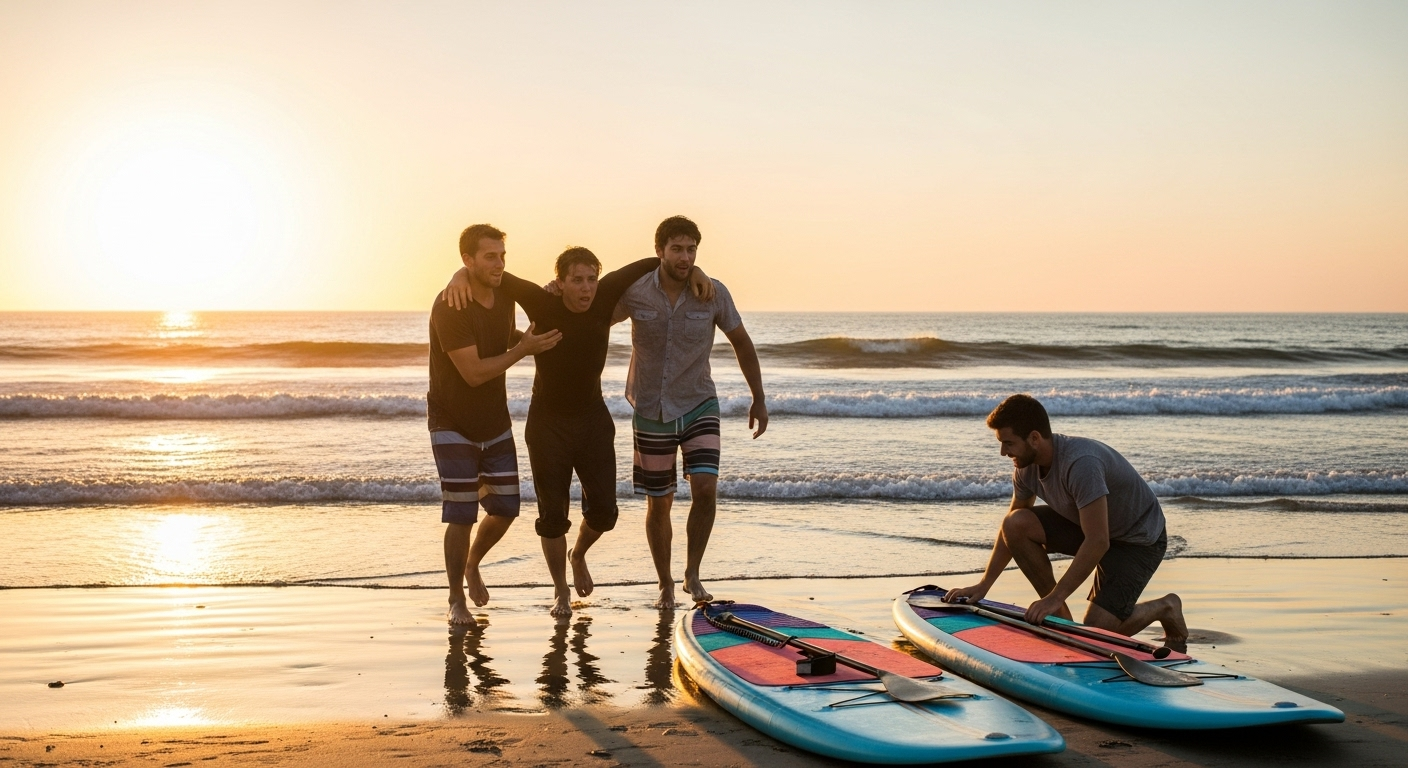 Retour à terre, entre soulagement et adrénaline