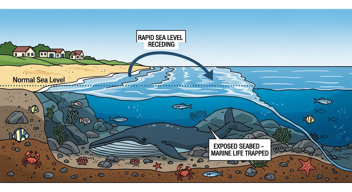 le tsunami, un piège pour les géants des mers ?