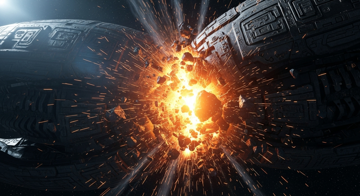 Quand les vestiges de l'espace se transforment en poussière