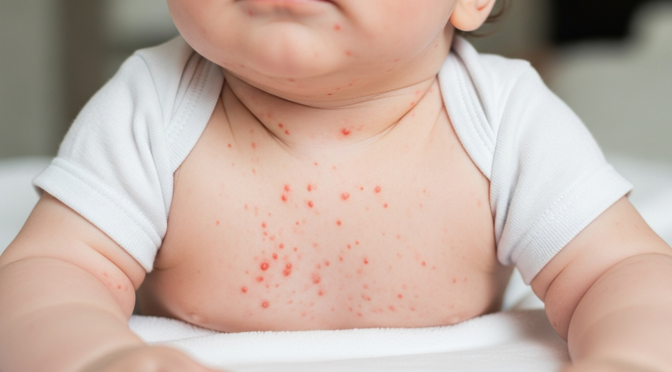 Bébé a des boutons avec la chaleur ? Pas de panique, voici quoi faire