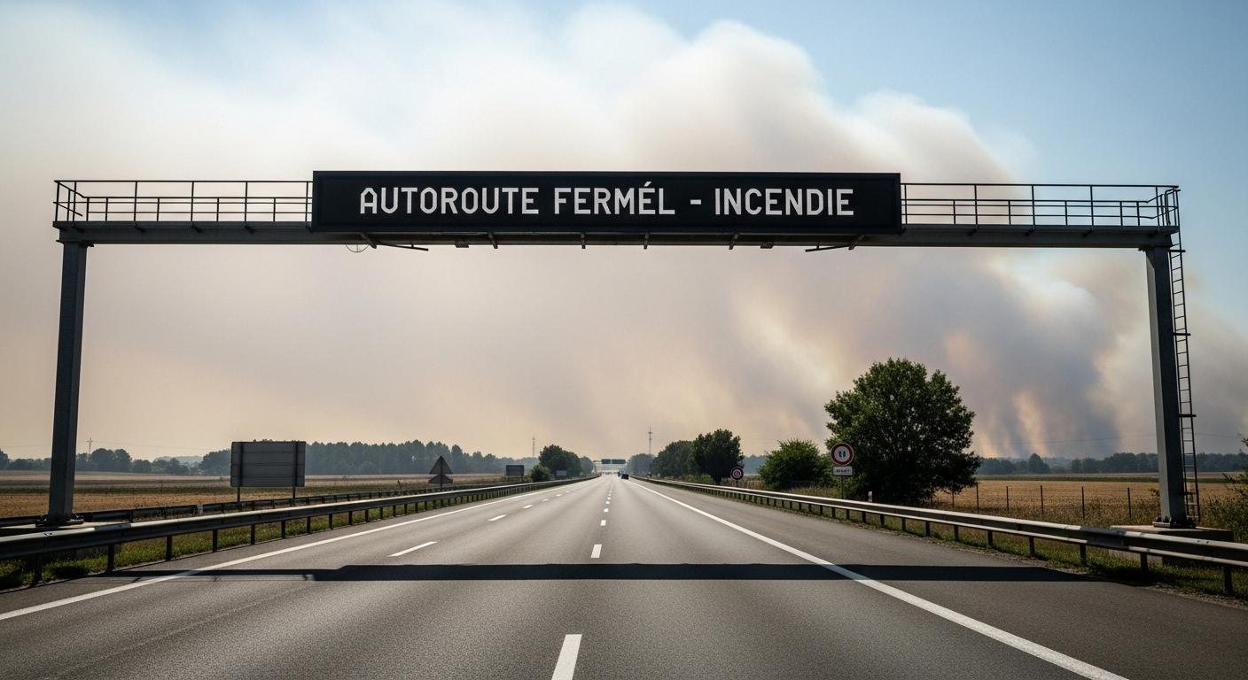 Une région entière paralysée par l'incendie