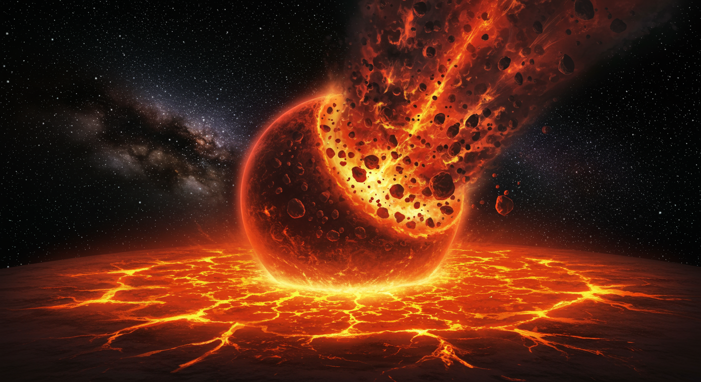 Repenser la naissance de la lune