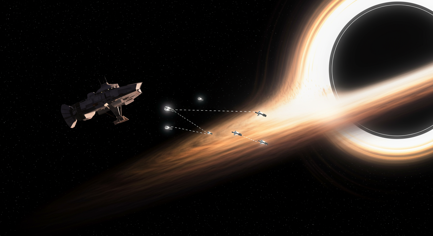 La mission une fois arrivée à bon port