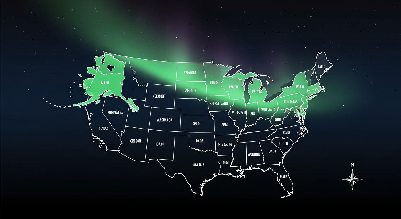Les 18 états américains qui pourraient voir le spectacle