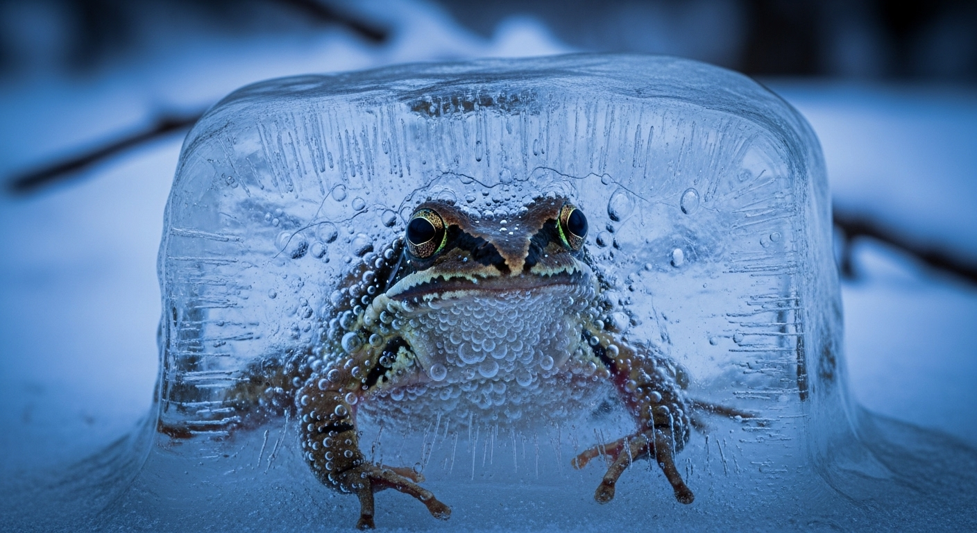 la grenouille des bois