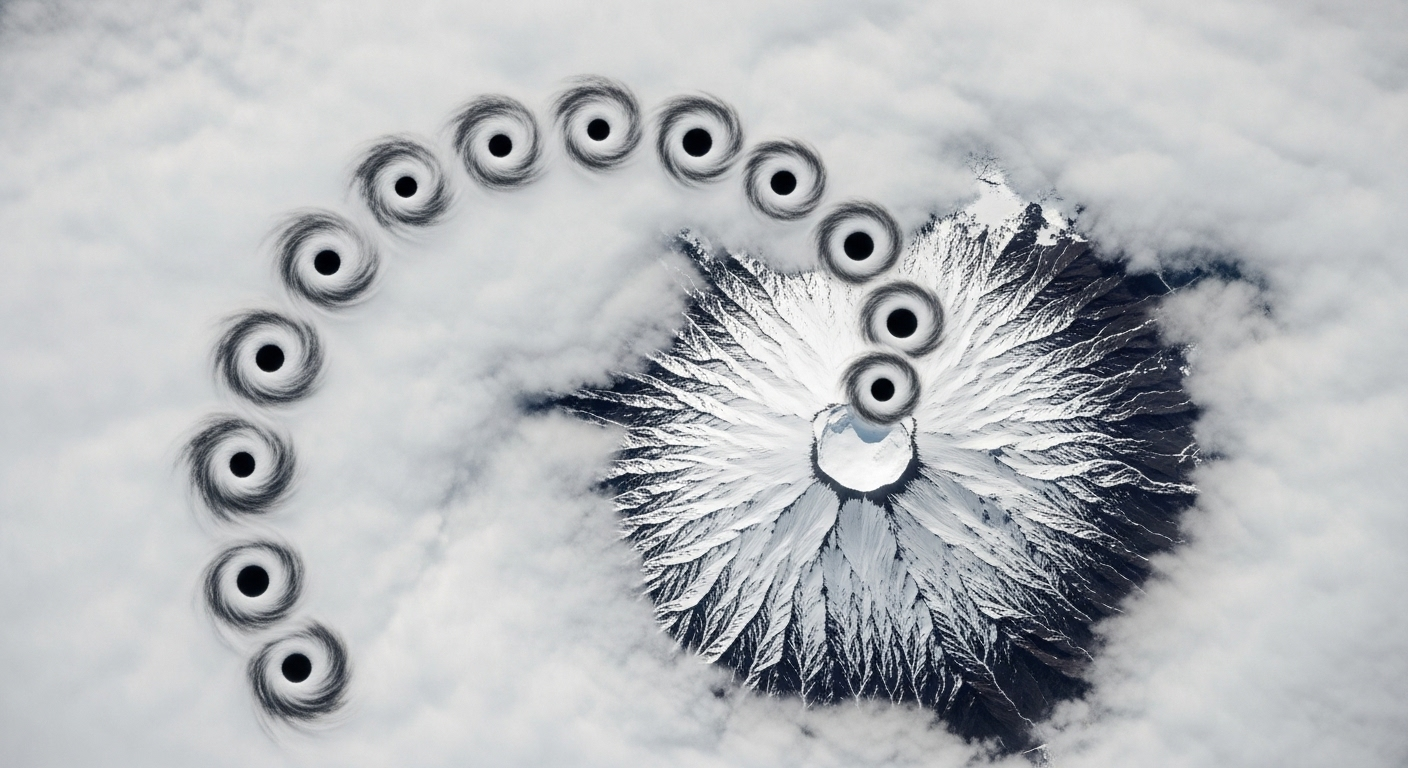 10 étranges “vides sombres” apparaissent dans le ciel au-dessus d’une île inhabitée près de l’Antarctique — vue de la Terre depuis l’espace