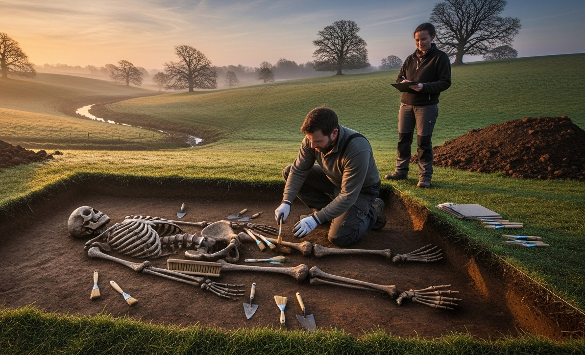 Angleterre médiévale : des squelettes de 1 300 ans témoignent de liens avec l’Afrique de l’Ouest