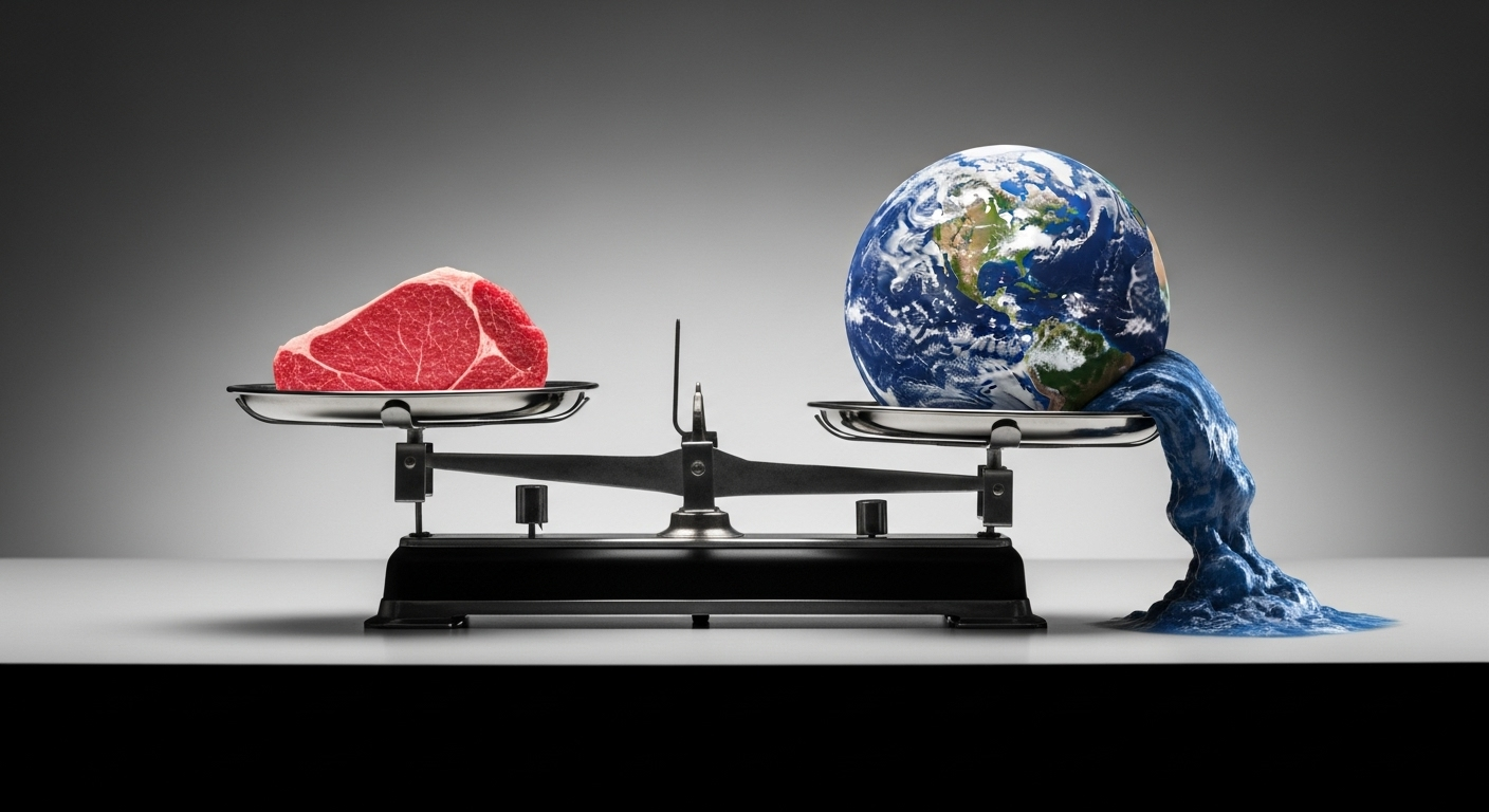 Le poids de la viande sur notre planète