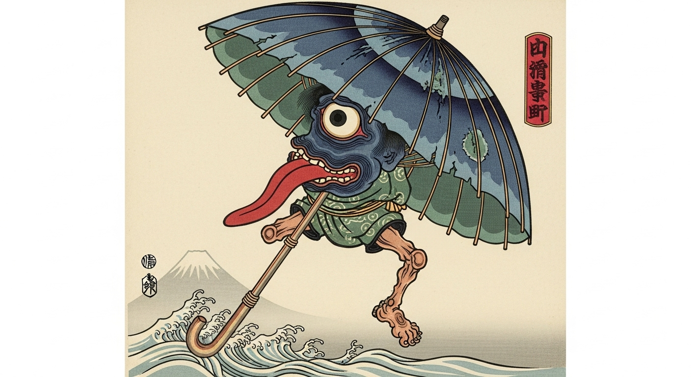 Quand l'objet prend vie : le conte du kasa yokai