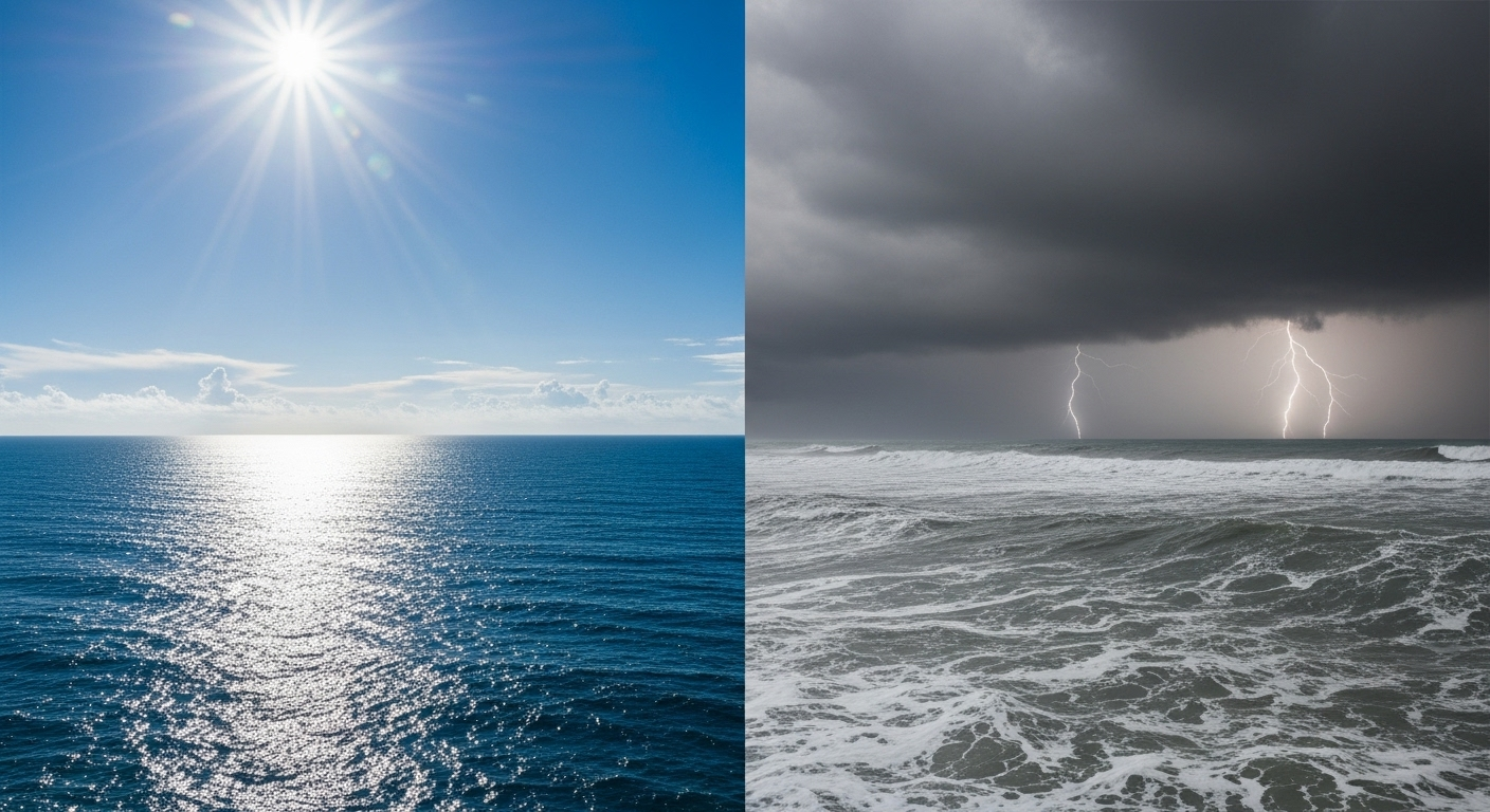 L'océan pacifique et ses humeurs