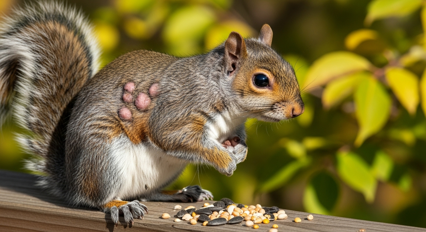 Ces ‘écureuils zombies’ qui inquiètent les jardins américains