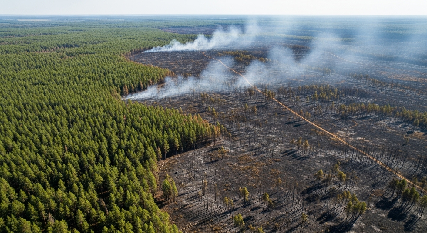 Des milliers d'hectares partis en fumée