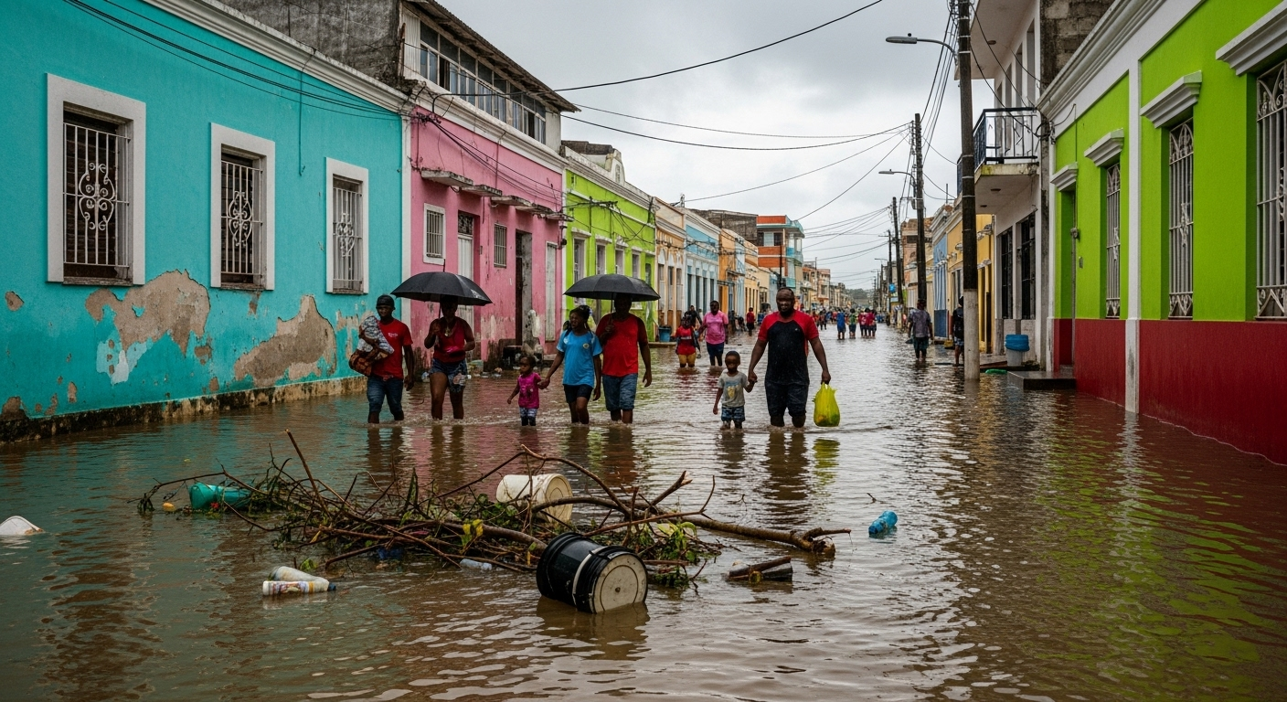 L'ouragan a déjà fait des dégâts ailleurs