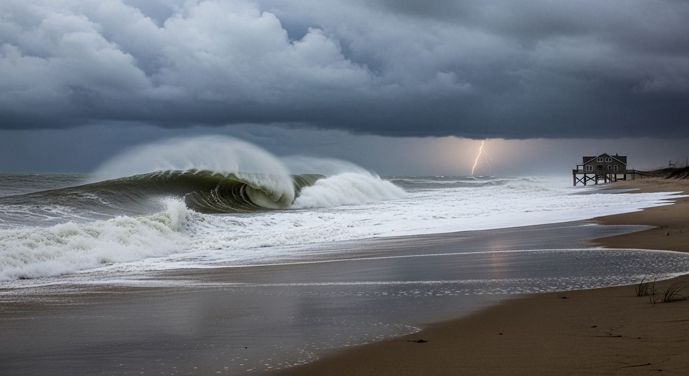Attention, l&#039;ouragan erin s&#039;approche : un danger invisible menace nos côtes