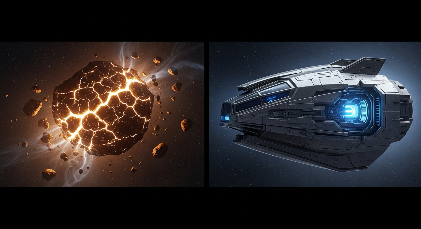 Deux théories : une roche radioactive ou un vaisseau spatial