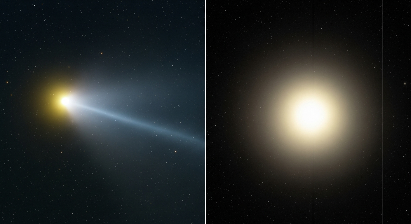 Une comète sans queue, c'est bien étrange