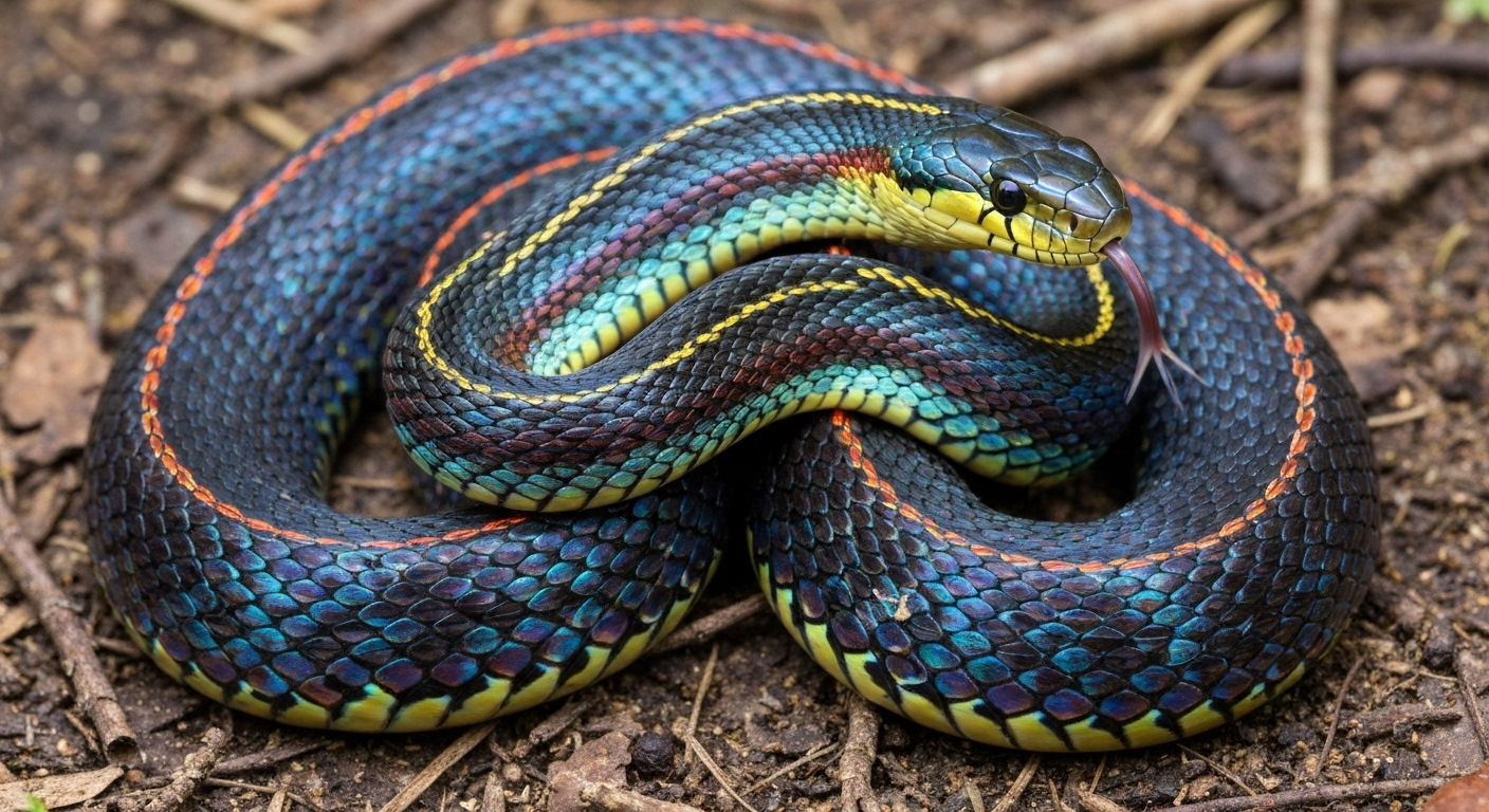 Changement de décor : l'autre serpent, le python