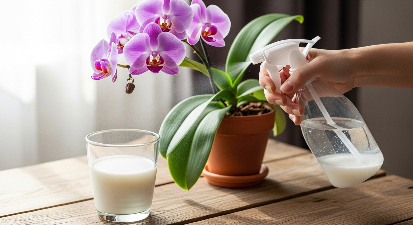 L'astuce de grand-mère : un peu de lait