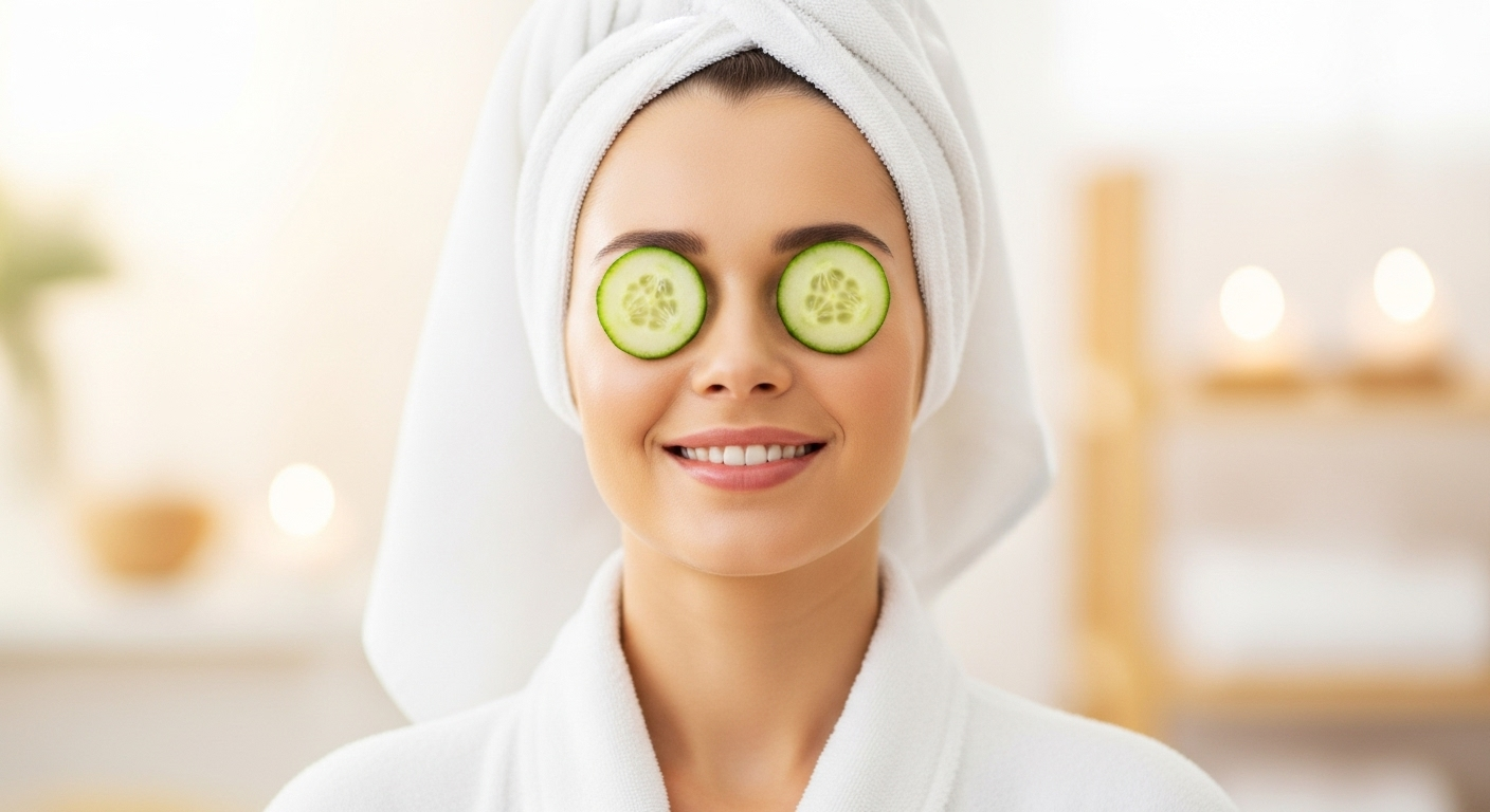 Le concombre sur les yeux : petite histoire d&rsquo;un geste beauté sous-estimé