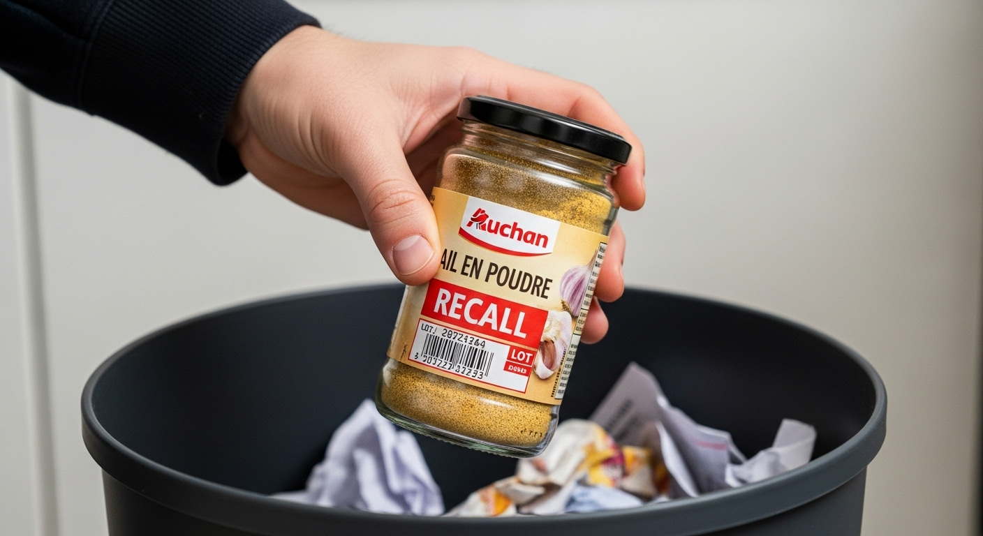 Contamination chimique : de l’ail en poudre auchan rappelé dans toute la france