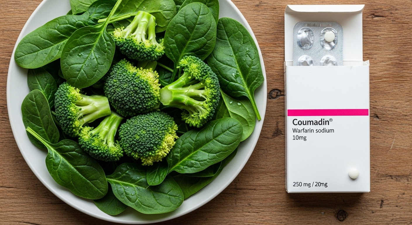 Les légumes verts et les anticoagulants, une affaire d'équilibre