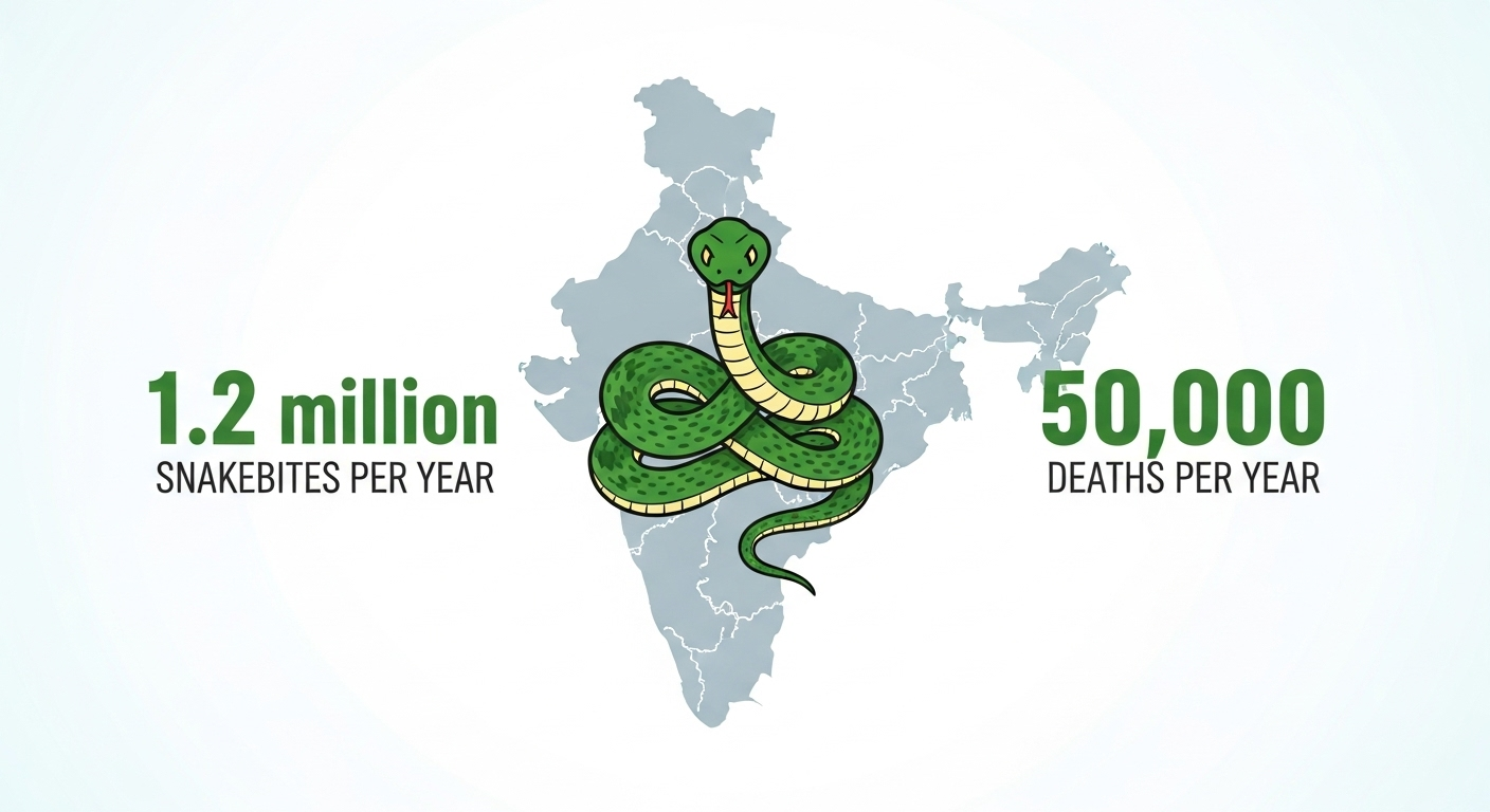 Les morsures de serpent en Inde, un vrai fléau