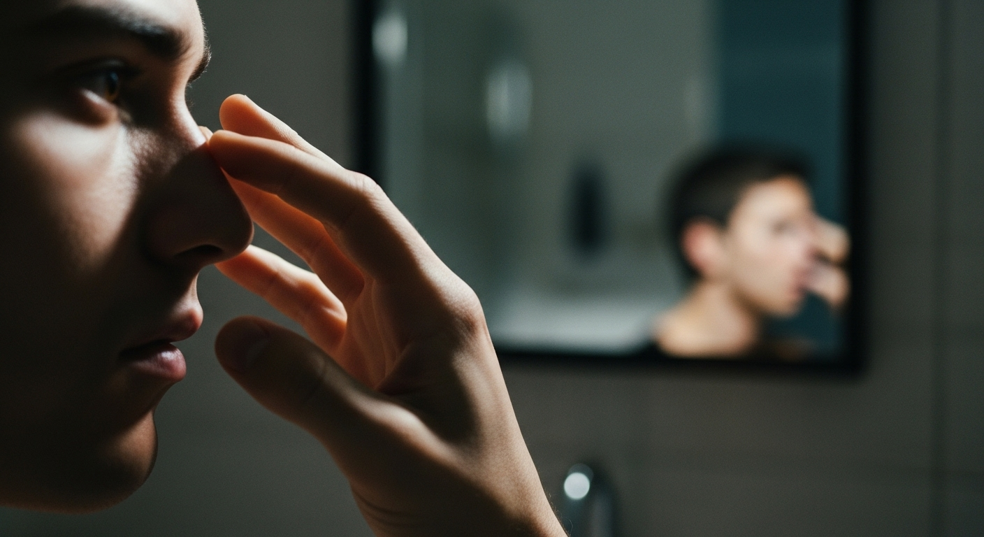 Attention : ce bouton sur le visage ne doit jamais être percé