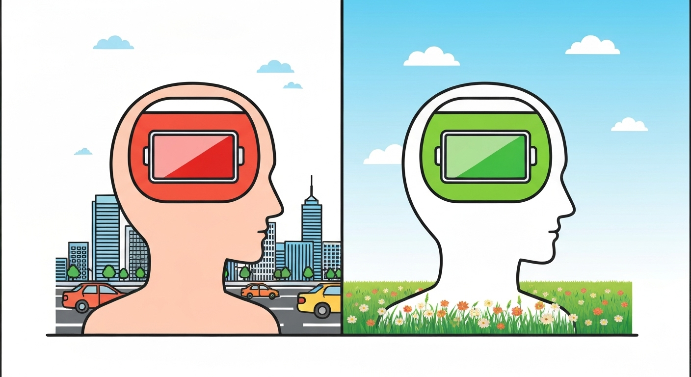 Une vieille théorie sur la batterie de notre attention