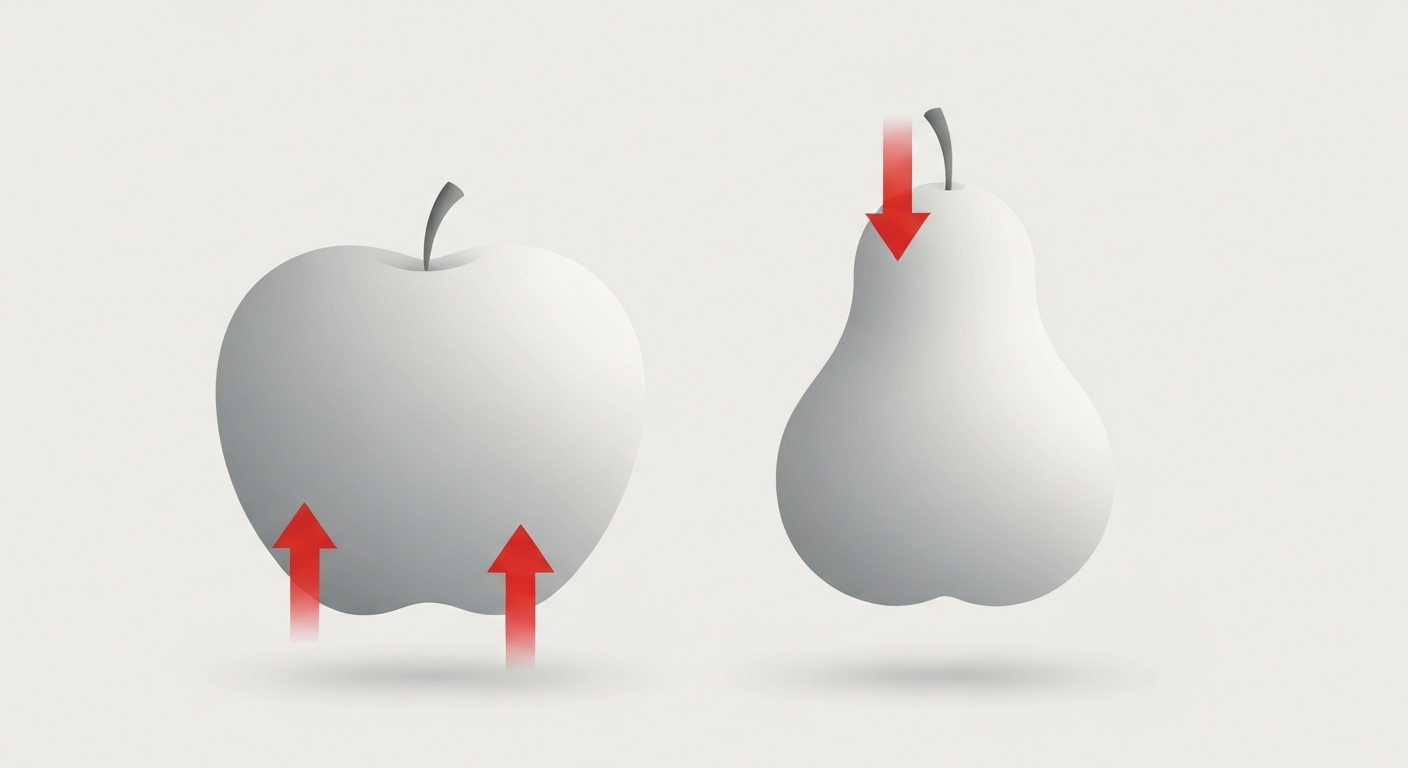 Êtes-vous plutôt pomme ou poire ? la forme de votre corps compte