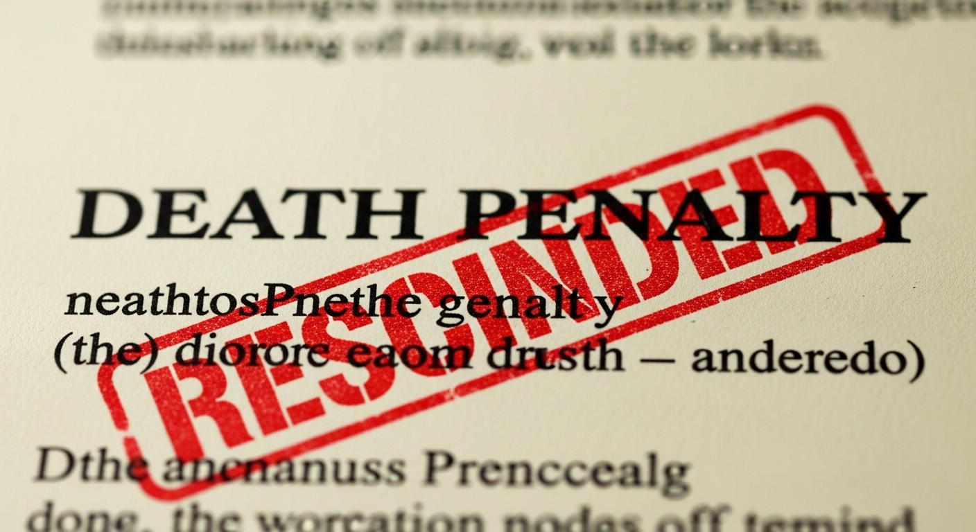 La peine de mort finalement écartée