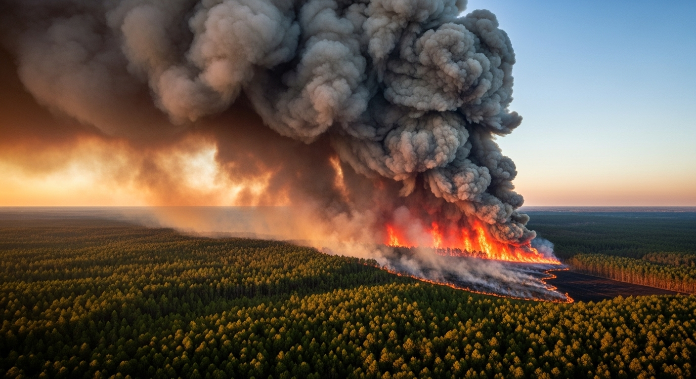 L'incendie de Bivens Creek, un monstre de feu