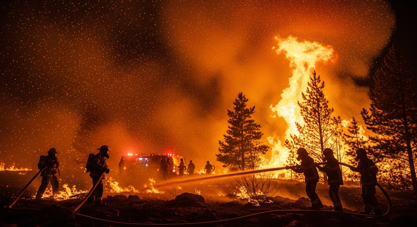 Un pompier perd la vie alors que l&#039;ouest américain est dévoré par les flammes