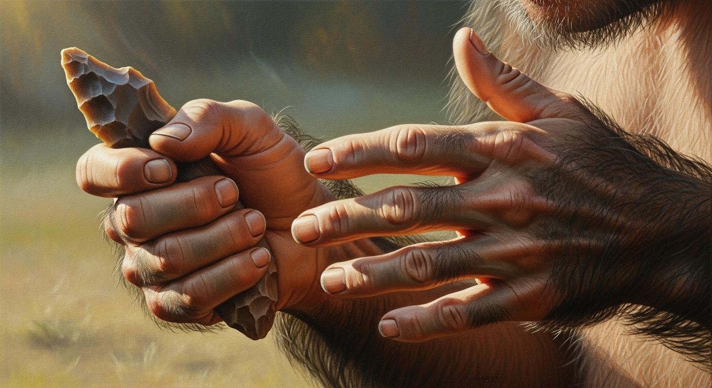 Une évolution main dans la main, littéralement