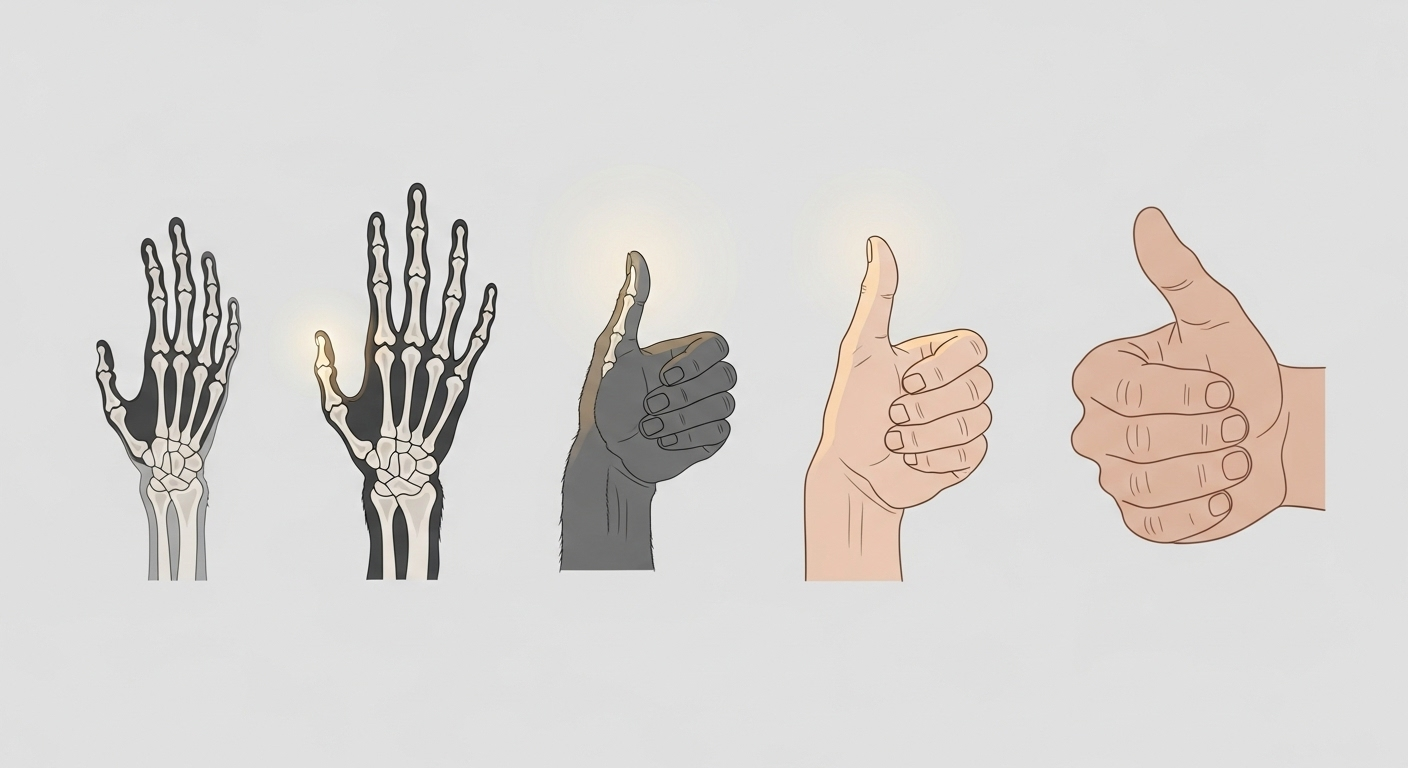 Le lien surprenant : des pouces plus longs, un cerveau plus gros