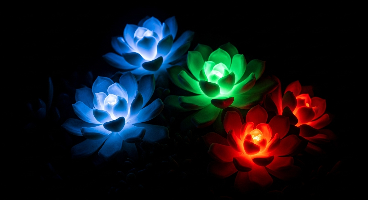 Des plantes qui s'illuminent de mille feux