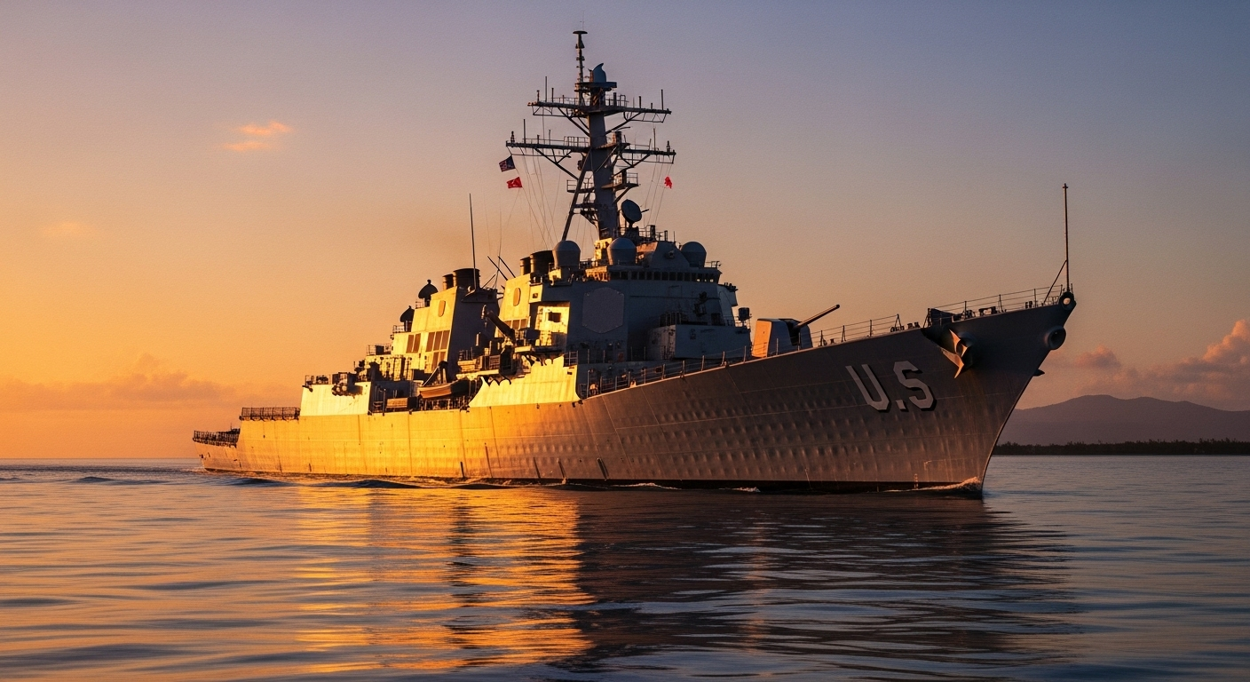 Des navires de guerre américains près du venezuela : simple mission ou menace cachée ?